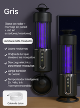 Cargar imagen en el visor de la galería, Lámpara Anti Mosquitos Inteligente – Luz UV con Descarga Eléctrica y Temporizador Automático
